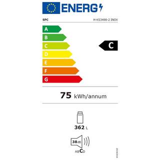 SPC Refrigerateur 362 litre H-KS3498-2 INOX  