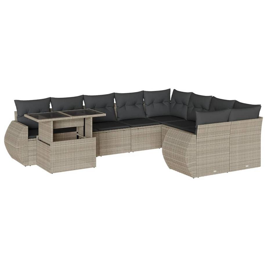 set divano da giardino Polirattan
