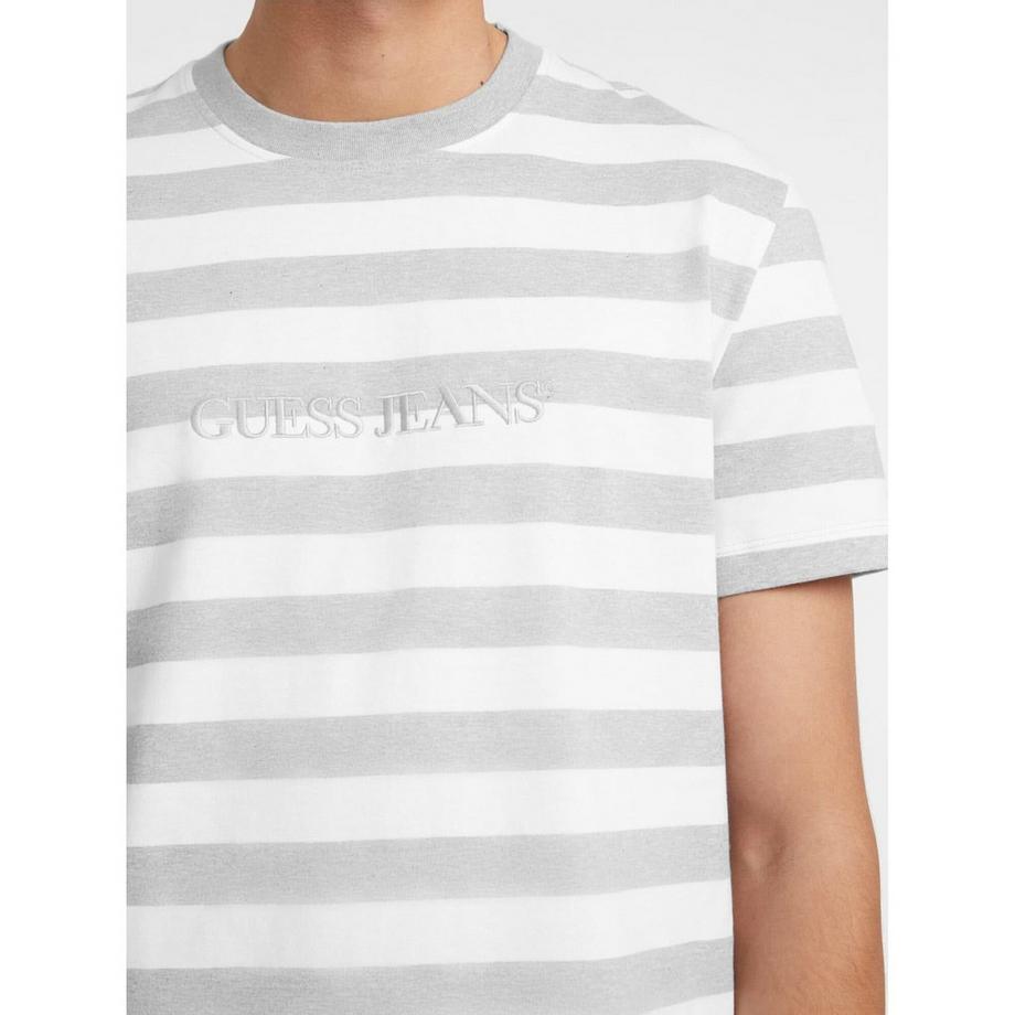 GUESS T-Shirt Rayé Logo  
