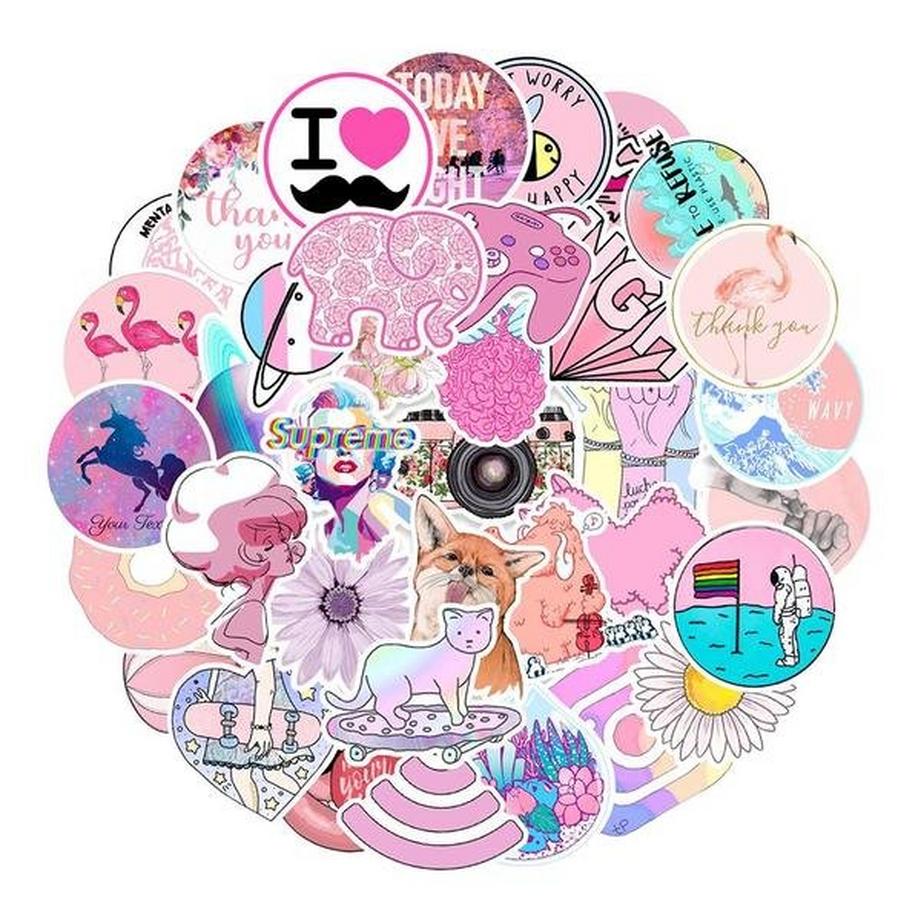 Gameloot Mega Pack d'Autocollants - Rose Mix  