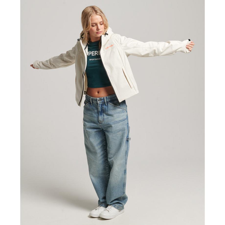 Superdry Code Trekker Veste de Pluie Softshell à Capuche  