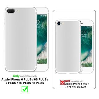 Cadorabo  Hülle für Apple iPhone 6 PLUS  6S PLUS  7 PLUS  7S PLUS  8 PLUS Hybrid mit TPU Silikon Innenseite 