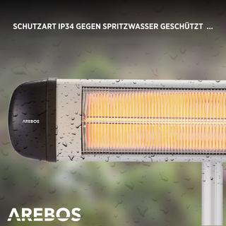 Arebos Infrarot Heizstrahler Wärmestrahler Infrarotstrahler  