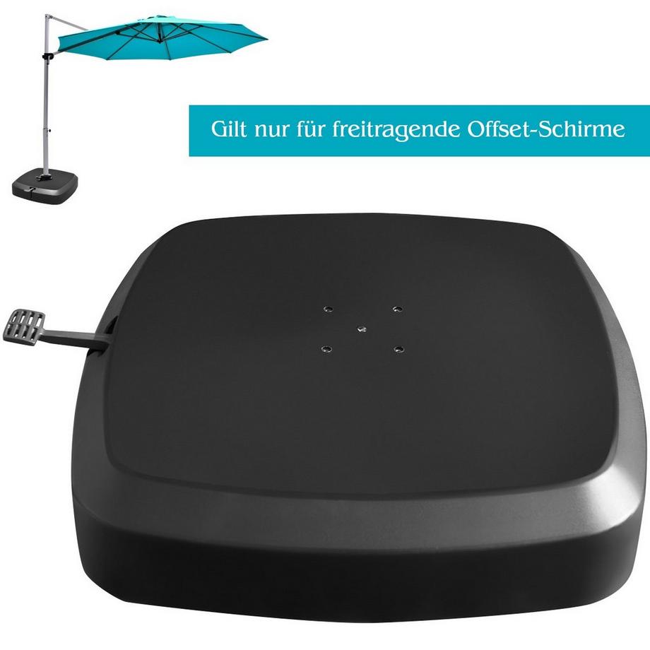 Northix Schirmständer mit Rädern, 150kg  