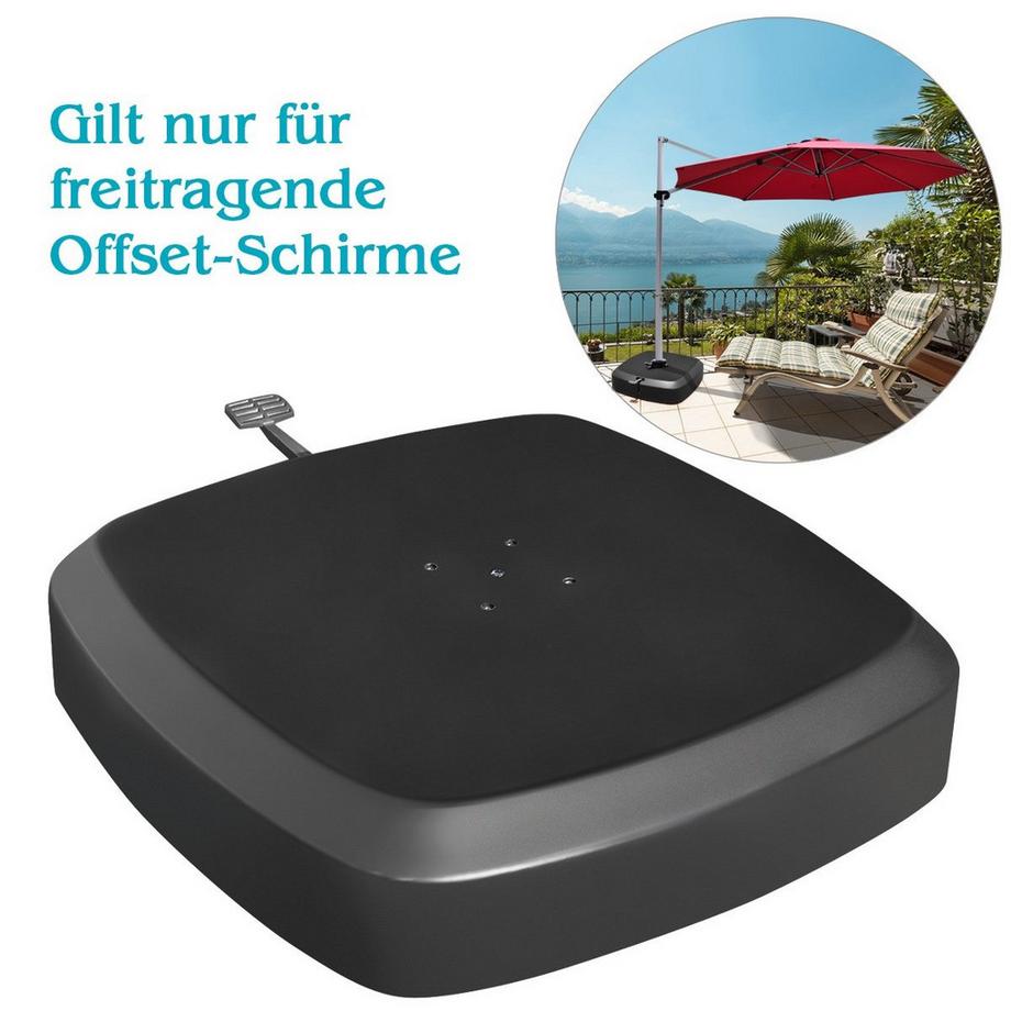 Northix Schirmständer mit Rädern, 150kg  
