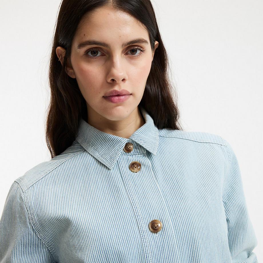 La Redoute Collections Gestreifte Signature Jacke mit Knopfleiste  