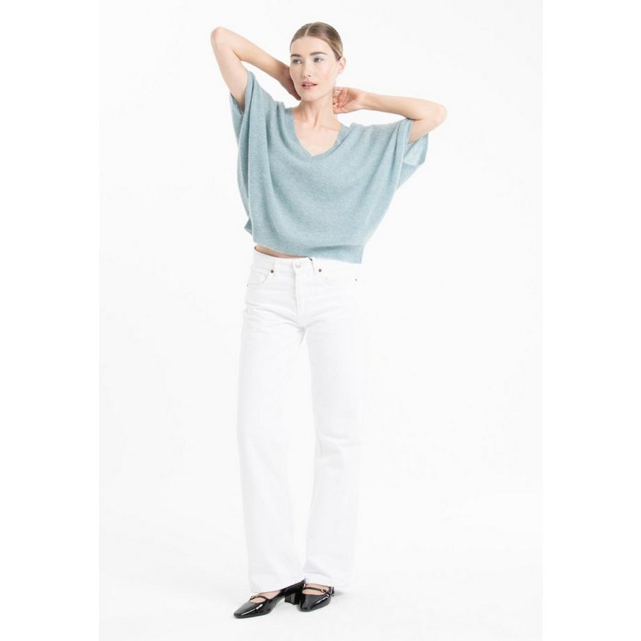 Studio Cashmere8 RIA 25 V-Ausschnitt Fledermausärmel T-Shirt  