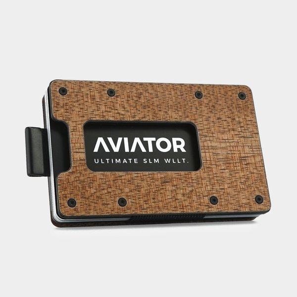 AVIATOR Aviator Wallet slide, Bois Carbon  