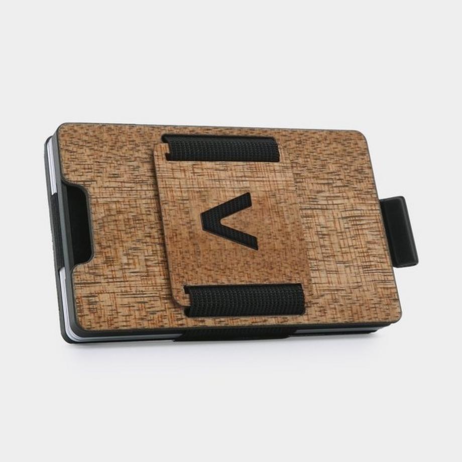 AVIATOR Smart Wallet Slide Holz Carbon  