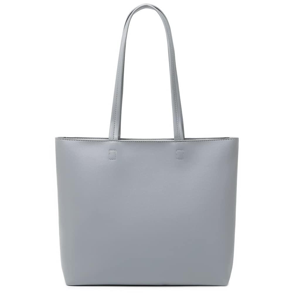 Only-bags.store PU Leder Shopper Tragetasche mit Reissverschluss  