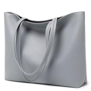 Only-bags.store PU Leder Shopper Tragetasche mit Reissverschluss  
