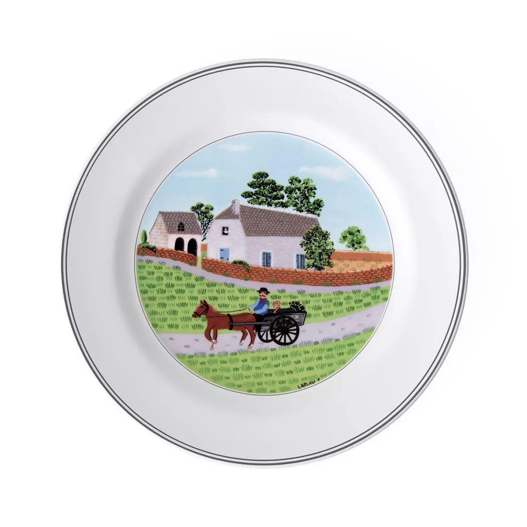 Villeroy & Boch Speiseteller "Speiseteller Bauer Design Naif ø 27 cm bunt"