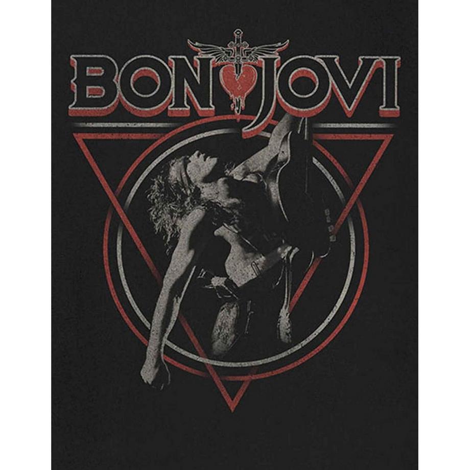 Bon Jovi Triangle Overlap T-Shirt  