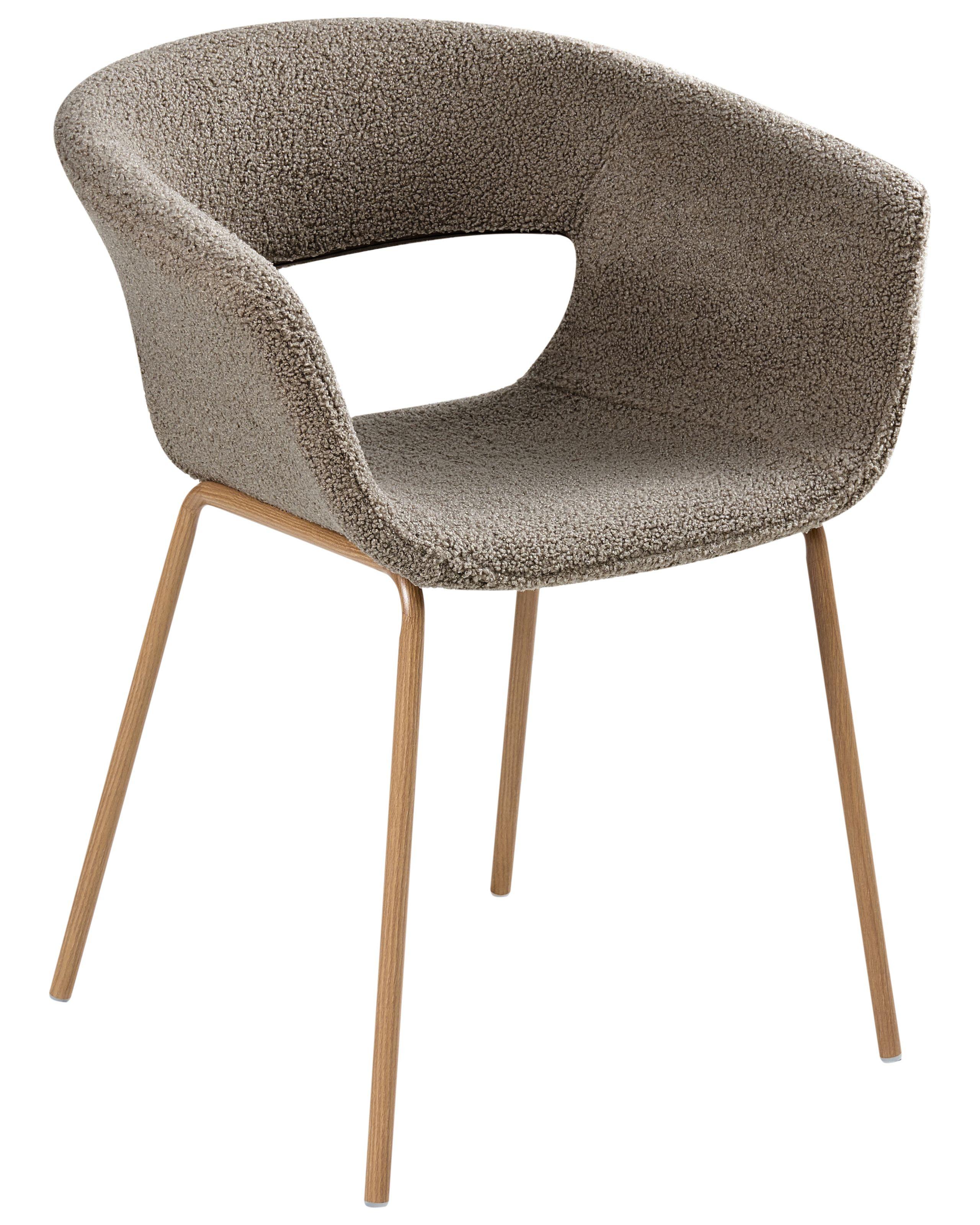 Beliani Set di 2 sedie da pranzo en Bouclé Scandinavo ELMA  