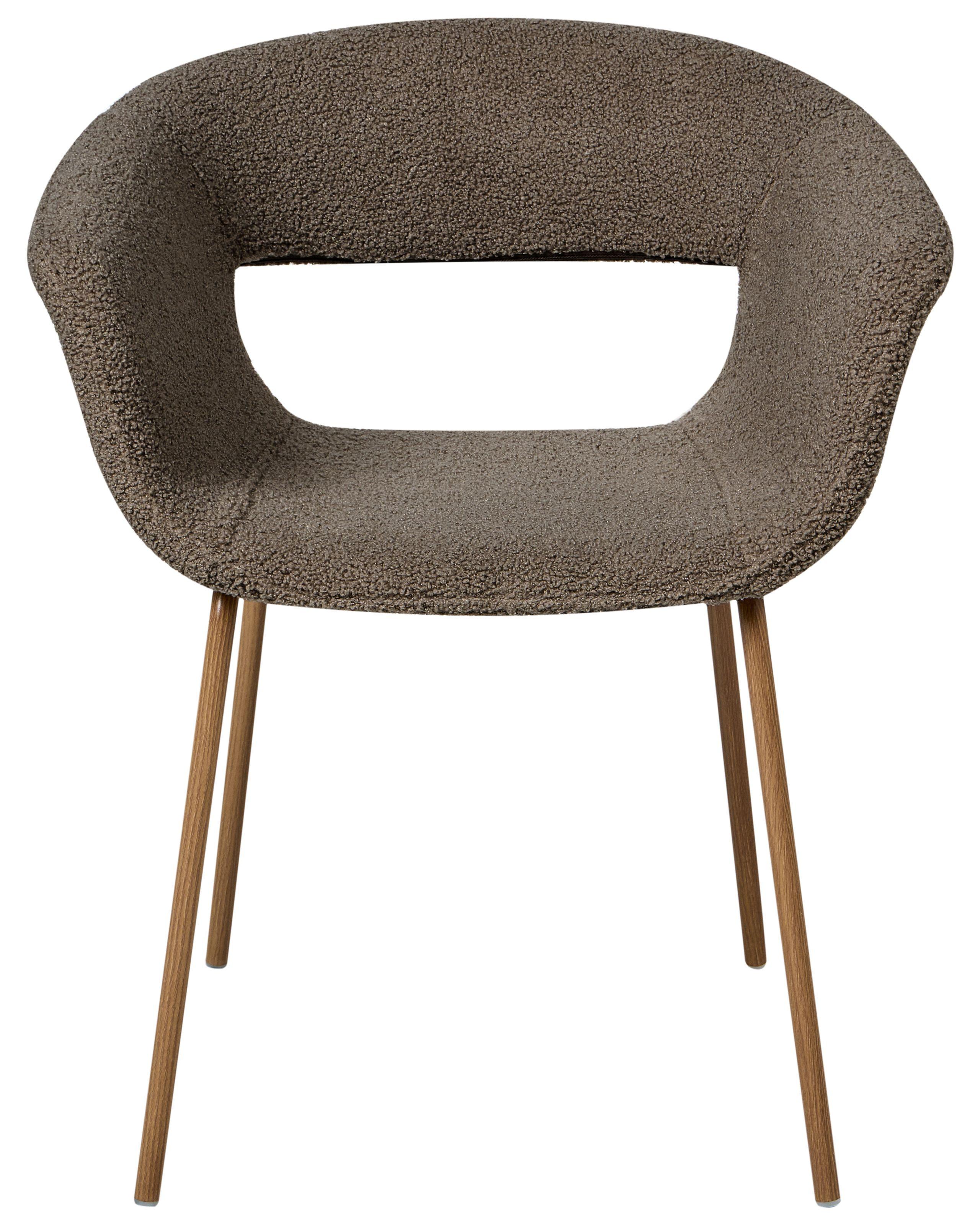 Beliani Set di 2 sedie da pranzo en Bouclé Scandinavo ELMA  