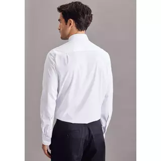 Seidensticker Business Hemd Regular Fit Langarm Uni  Weiss
