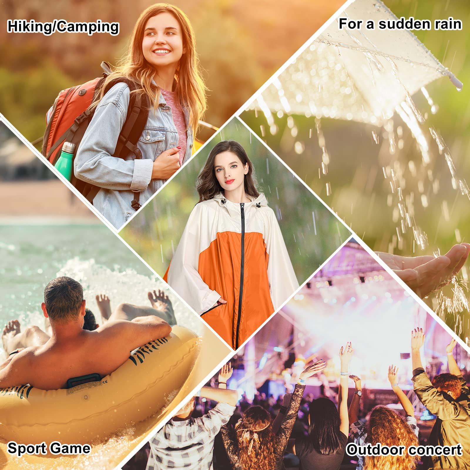 Alopini Poncho Antipioggia Traspirante Giacca Antipioggia Leggera  