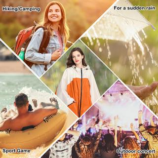 Alopini Poncho Antipioggia Traspirante Giacca Antipioggia Leggera  