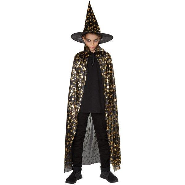 Tectake  Set unisex per bambini con cappello e mantellina Halloween 