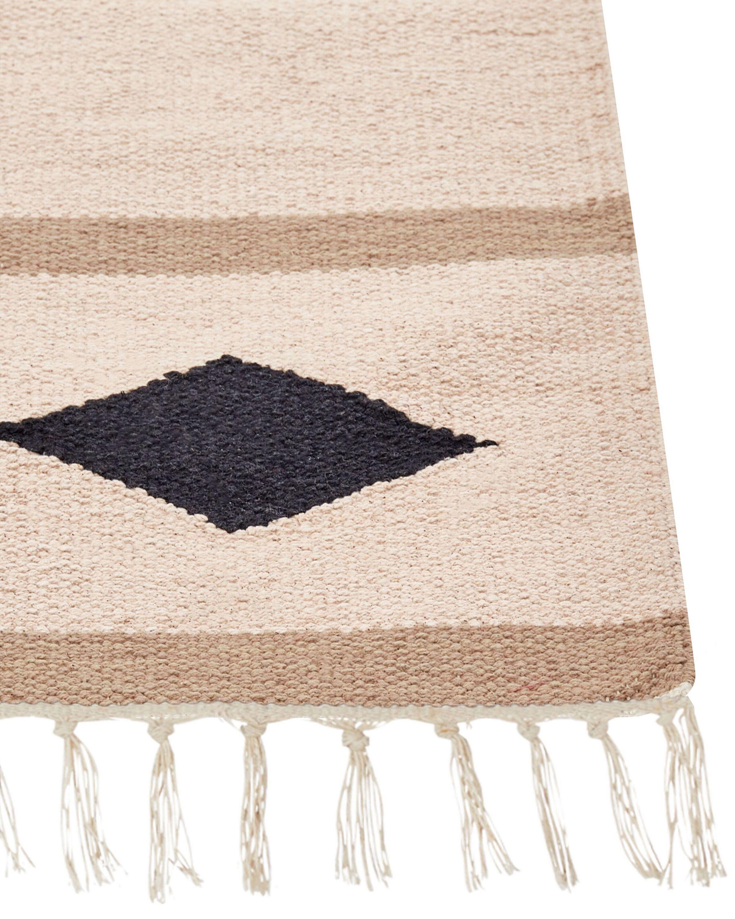 Beliani Tapis en Coton Boho BERDIK  