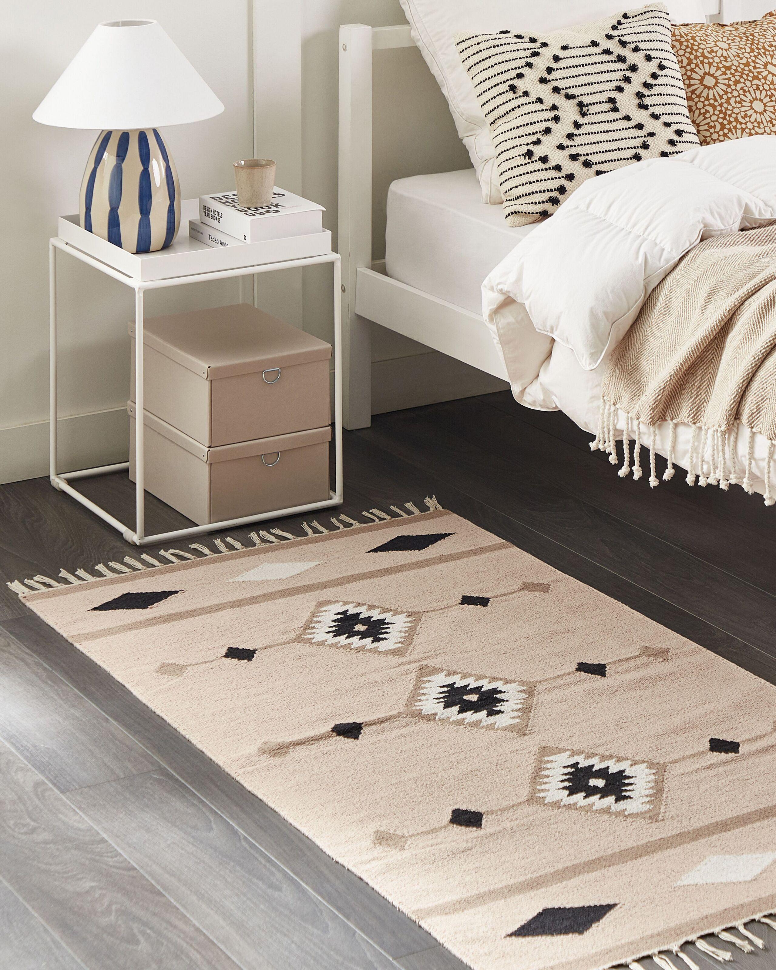 Beliani Tapis en Coton Boho BERDIK  