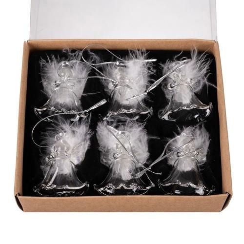 Ruhhy Transparente Kugeln - Engel, 6 Stk. Ruhhy 22497  