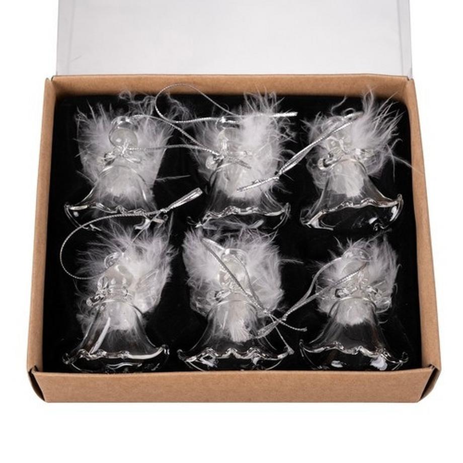 Ruhhy Transparente Kugeln - Engel, 6 Stk. Ruhhy 22497  