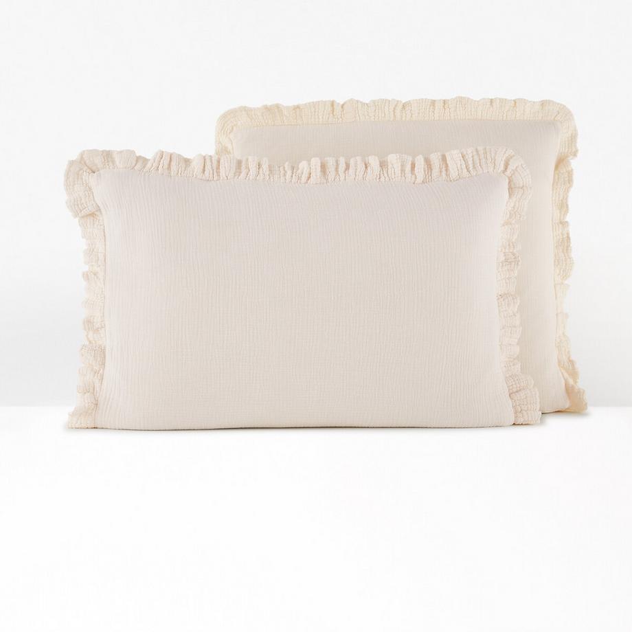 Kinder-Kopfkissenbezug Kumla aus Baumwoll-Musselin