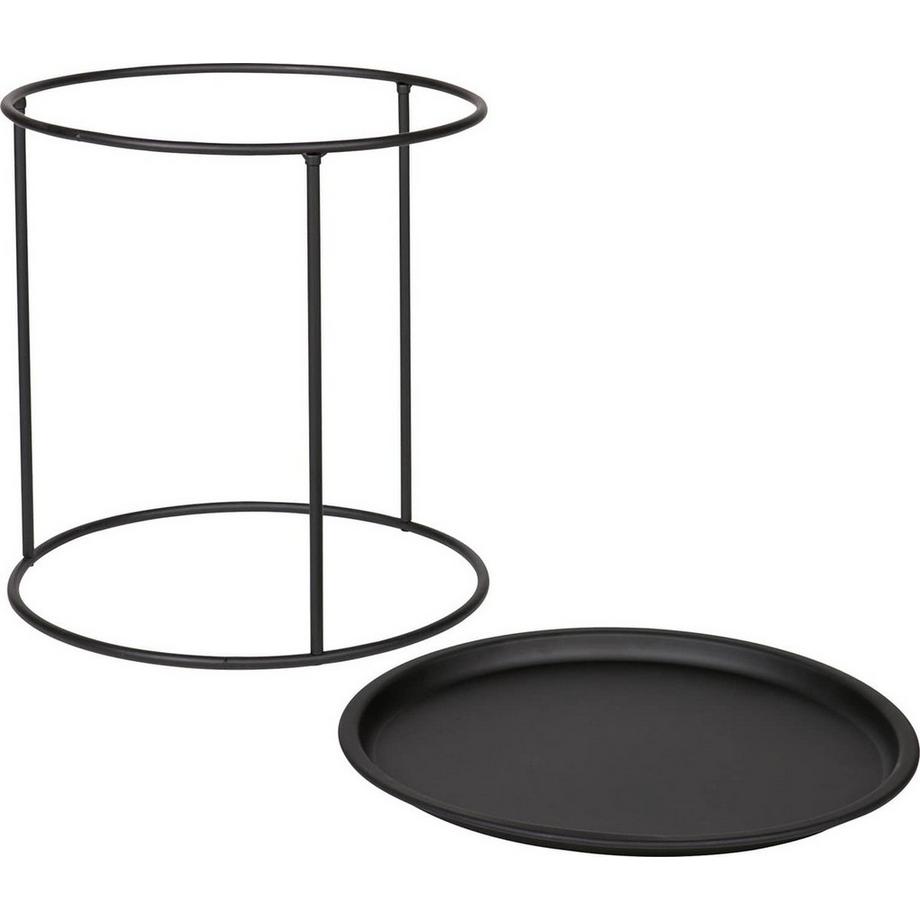 mutoni Table d&#039;appoint Ivar Noir 40x40  
