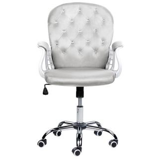 Beliani Chaise de bureau en Velours Glamour PRINCESS  