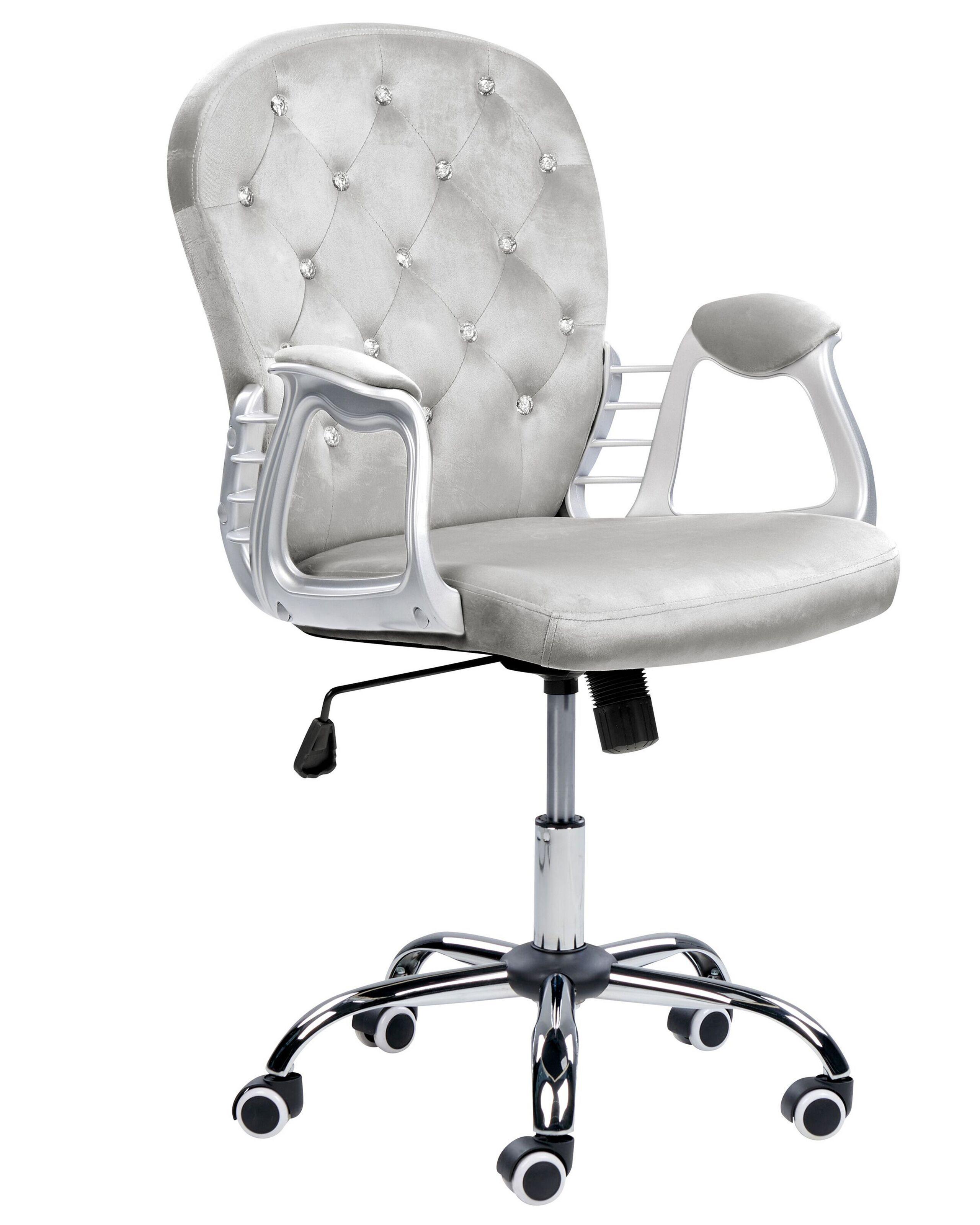 Beliani Chaise de bureau en Velours Glamour PRINCESS  