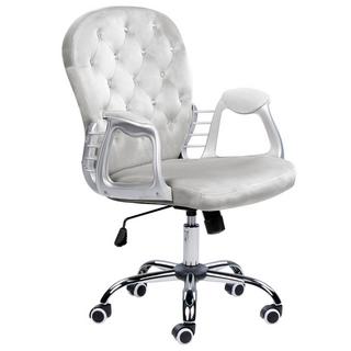 Beliani Chaise de bureau en Velours Glamour PRINCESS  