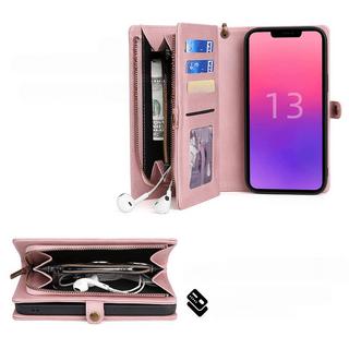 MEGSHI  iPhone 15 Plus - Megshi 2-1 custodia a portafoglio 