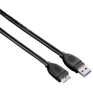 hama  0.75m USB 3.0 A/USB 3.0 Micro B m/m USB Kabel 0,75 m USB 3.2 Gen 1 (3.1 Gen 1) USB A Micro-USB B Schwarz 