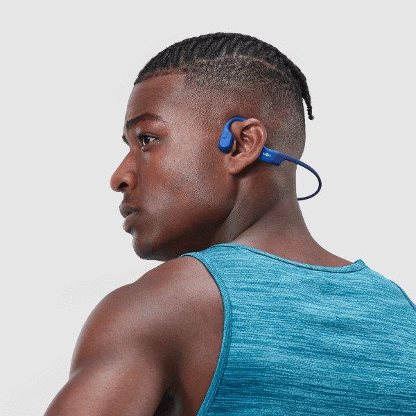 Shokz  Shokz Openrun Mini Kopfhörer Kabellos Nackenband AnrufeMusik Bluetooth Blau 