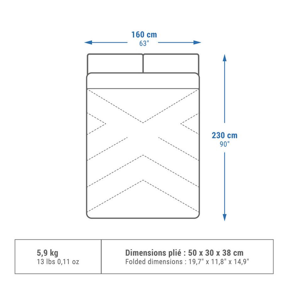 QUECHUA  Schlafsack - 0  COTON 