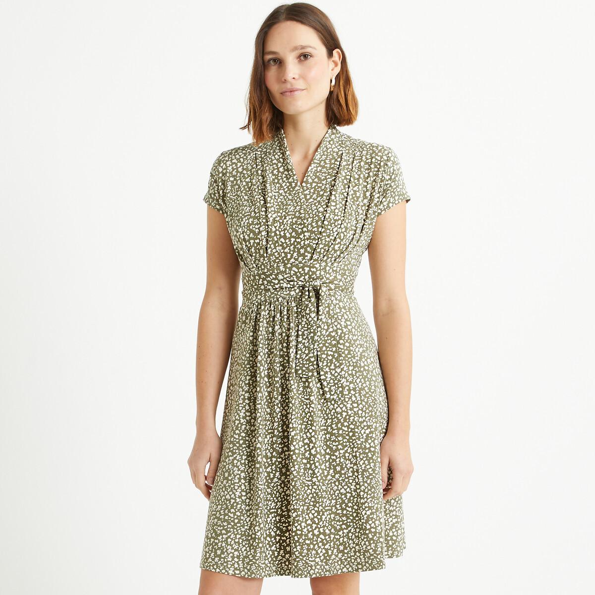 Image of Getupftes Kleid In A-linie Damen Grün 40