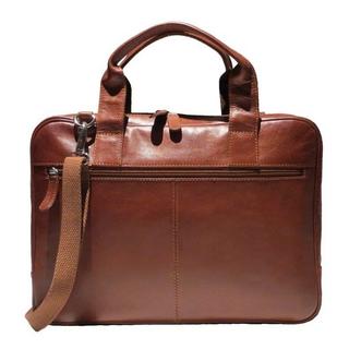 Dermata Lederwaren Laptop-Tasche aus weichem Nappa Rindleder 40 cm  
