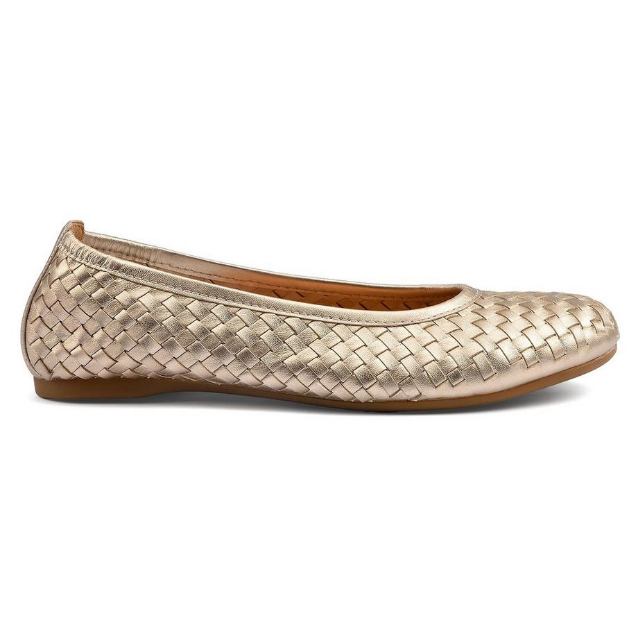 Gabor Ballerines en Cuir Métallisé  