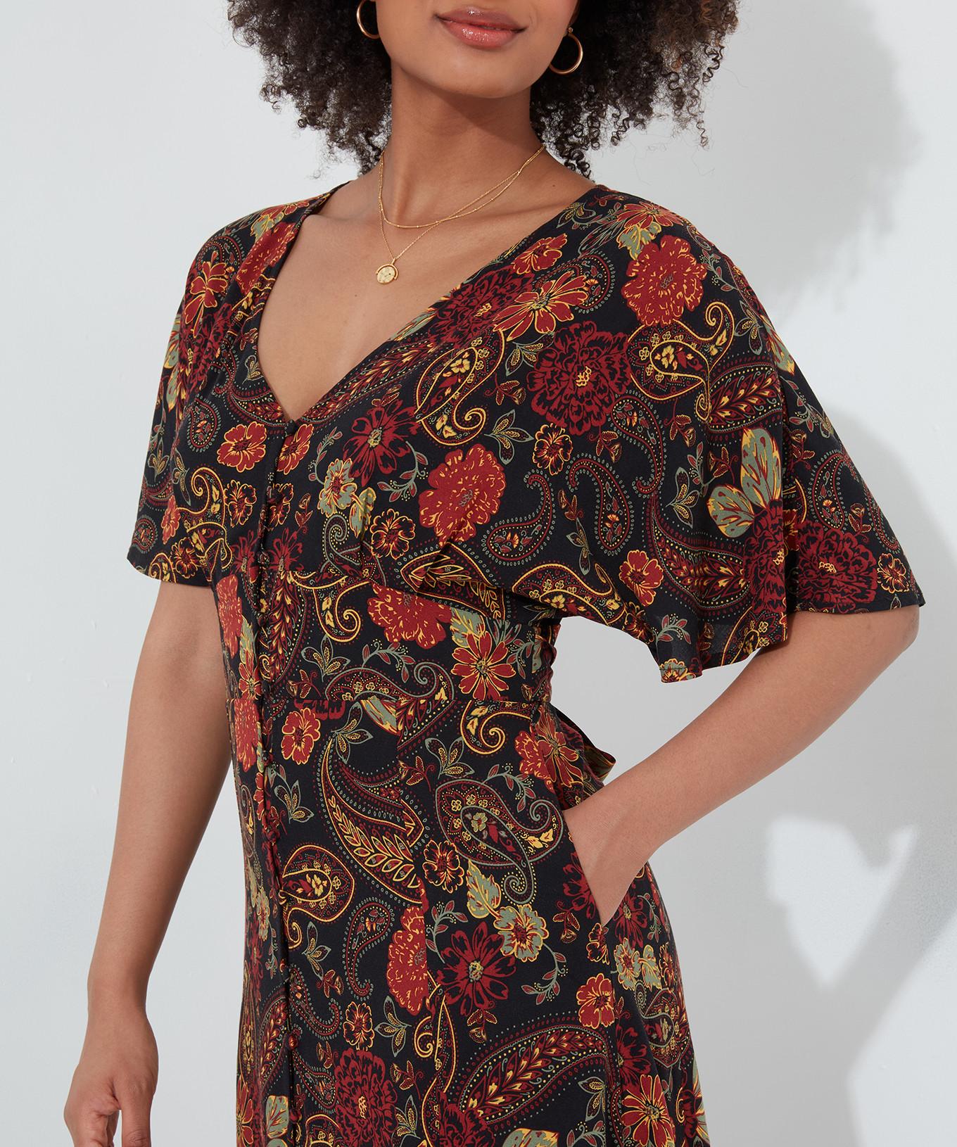 Joe Browns  Robe Maxi Florale à Boutonner 