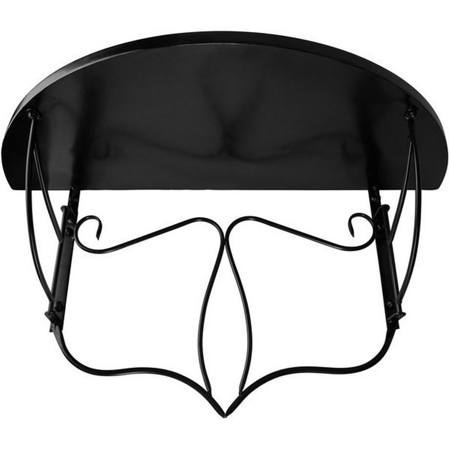 Tectake Table de balcon  en acier, mosaïque et ciment  