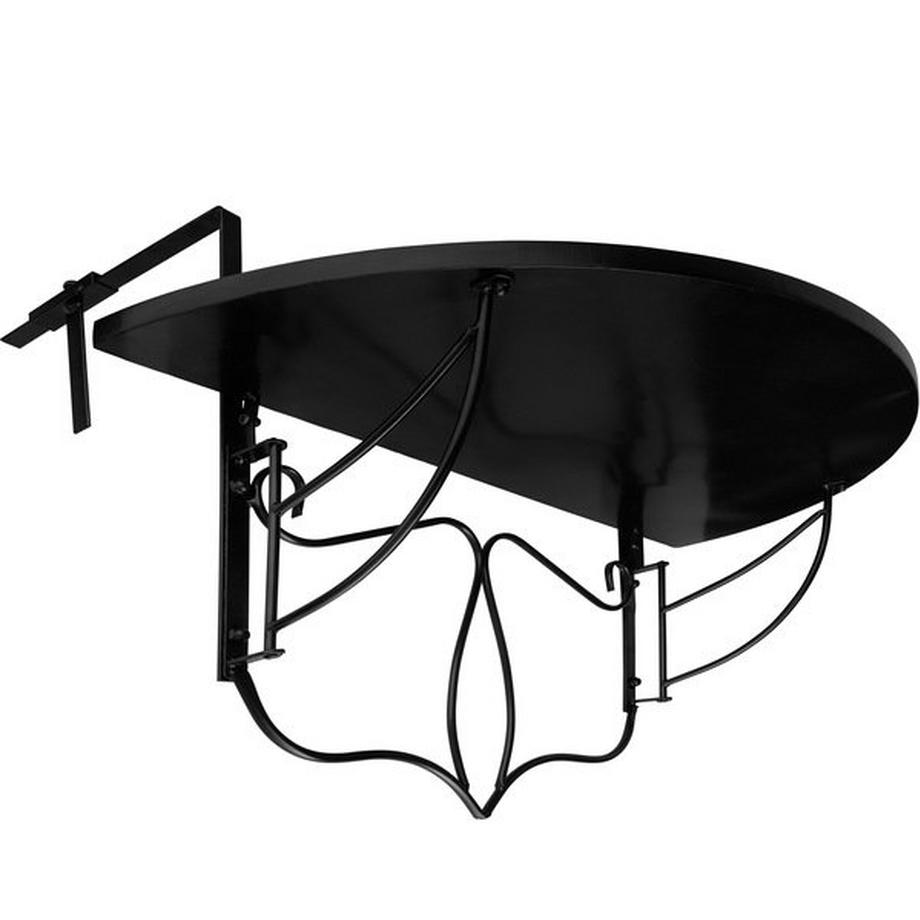 Tectake Table de balcon  en acier, mosaïque et ciment  