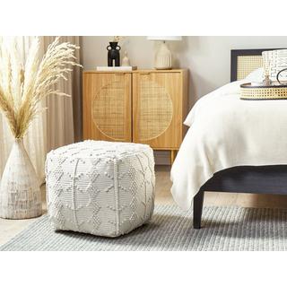 Beliani Pouf en Coton Boho WARANGAL  