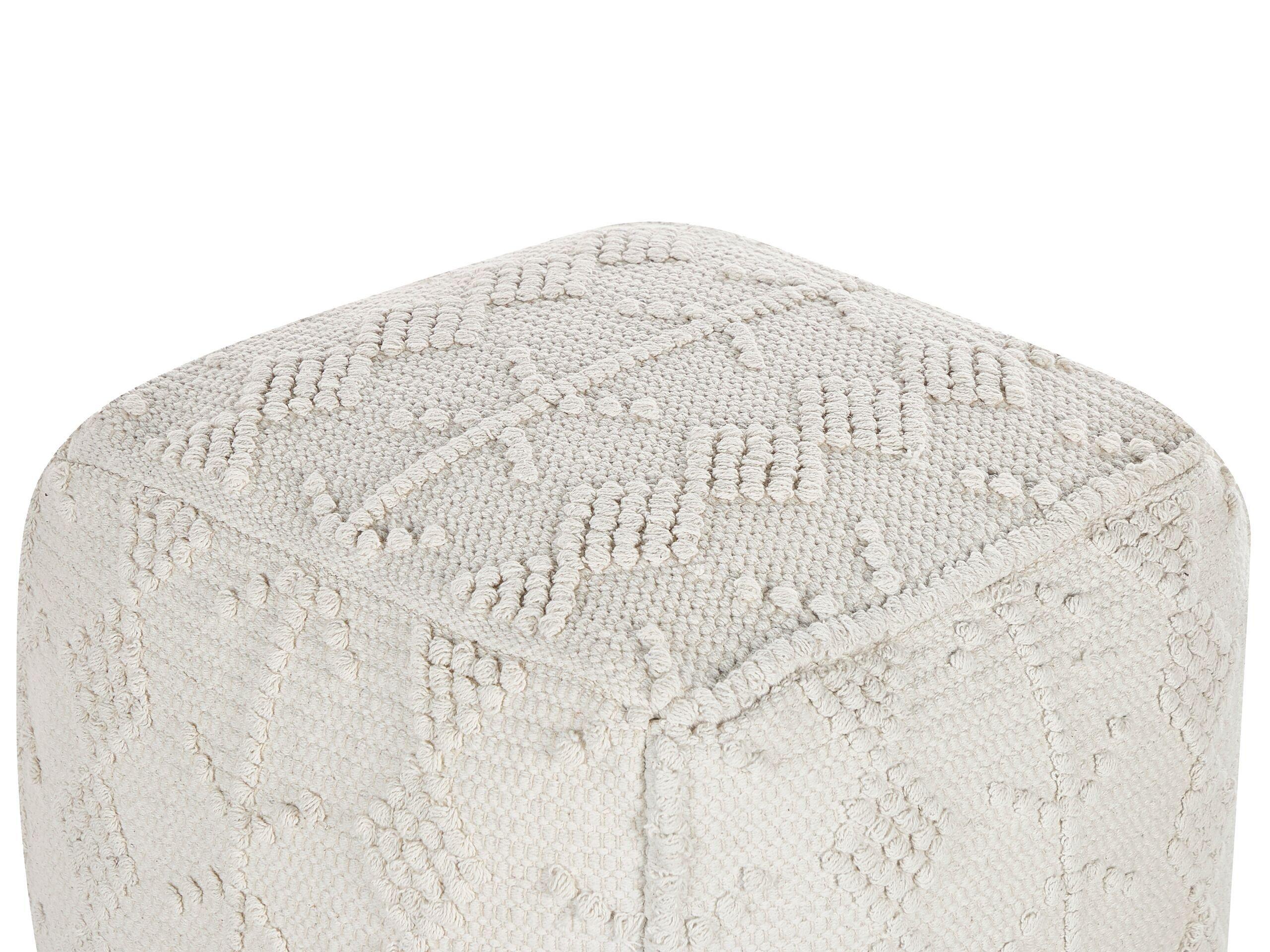 Beliani Pouf en Cotone Boho WARANGAL  