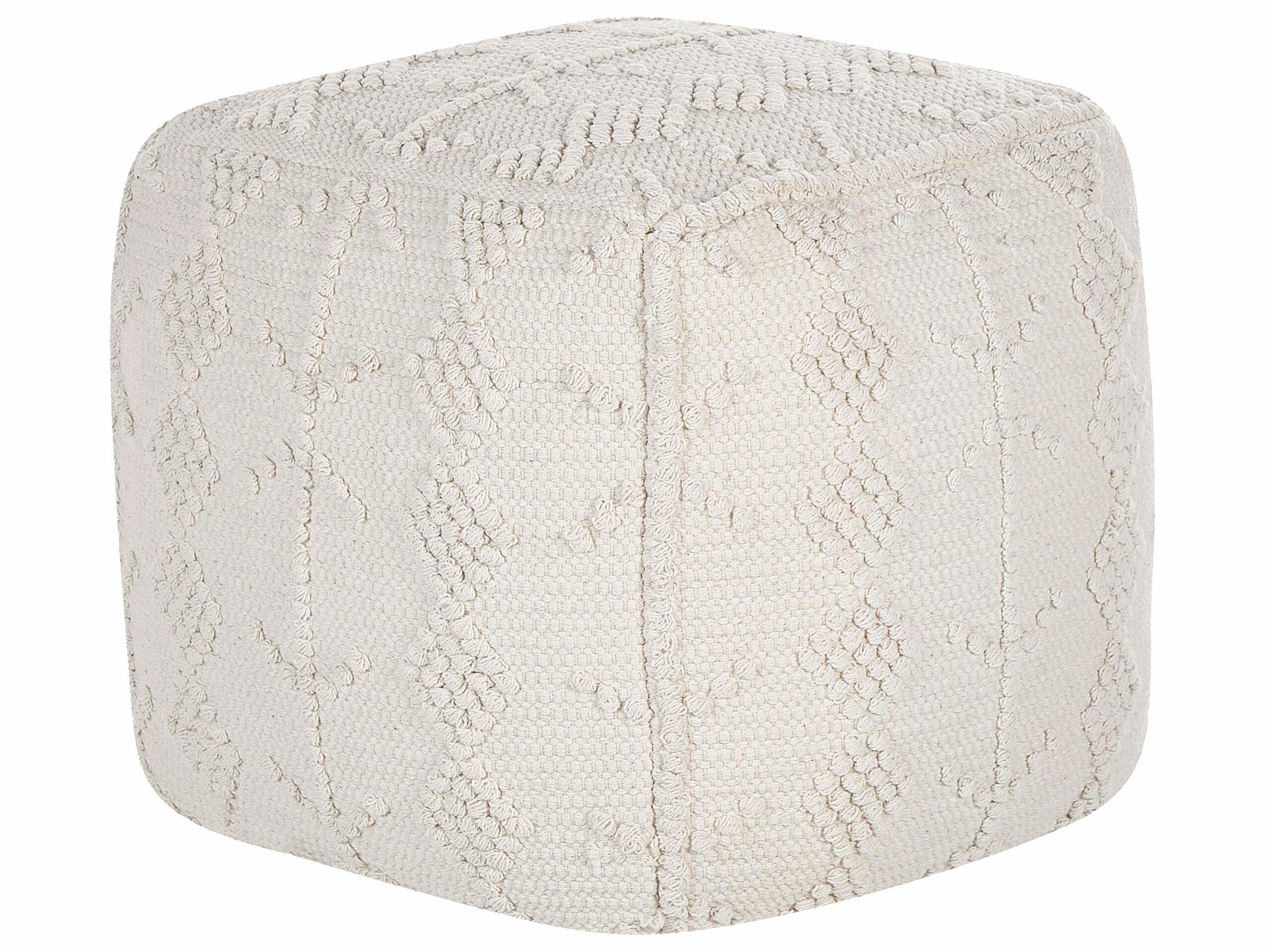 Beliani Pouf aus Baumwolle Boho WARANGAL  