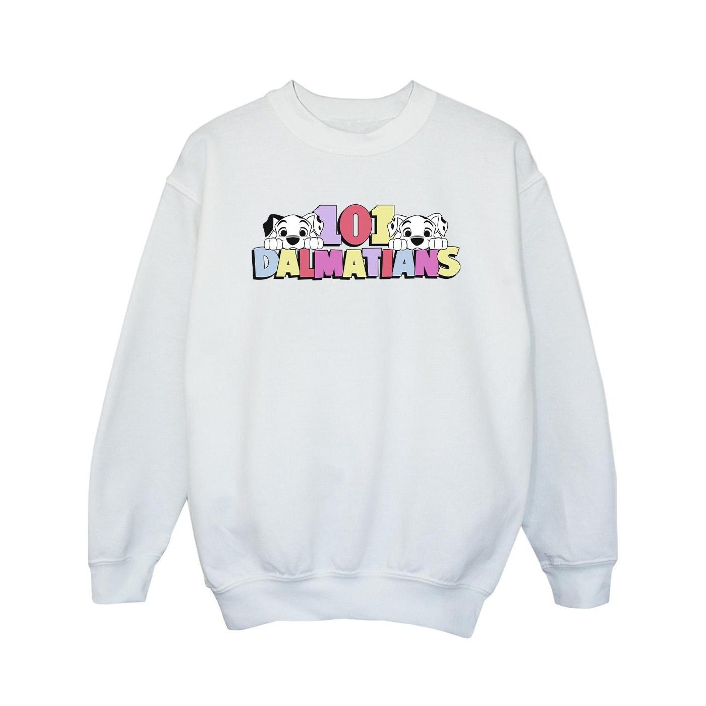 Image of 101 Dalmatians Multi Colour Sweatshirt Unisex Weiss 140/146