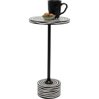 KARE Design Table d&#039;appoint Domero Swirl ronde 25  