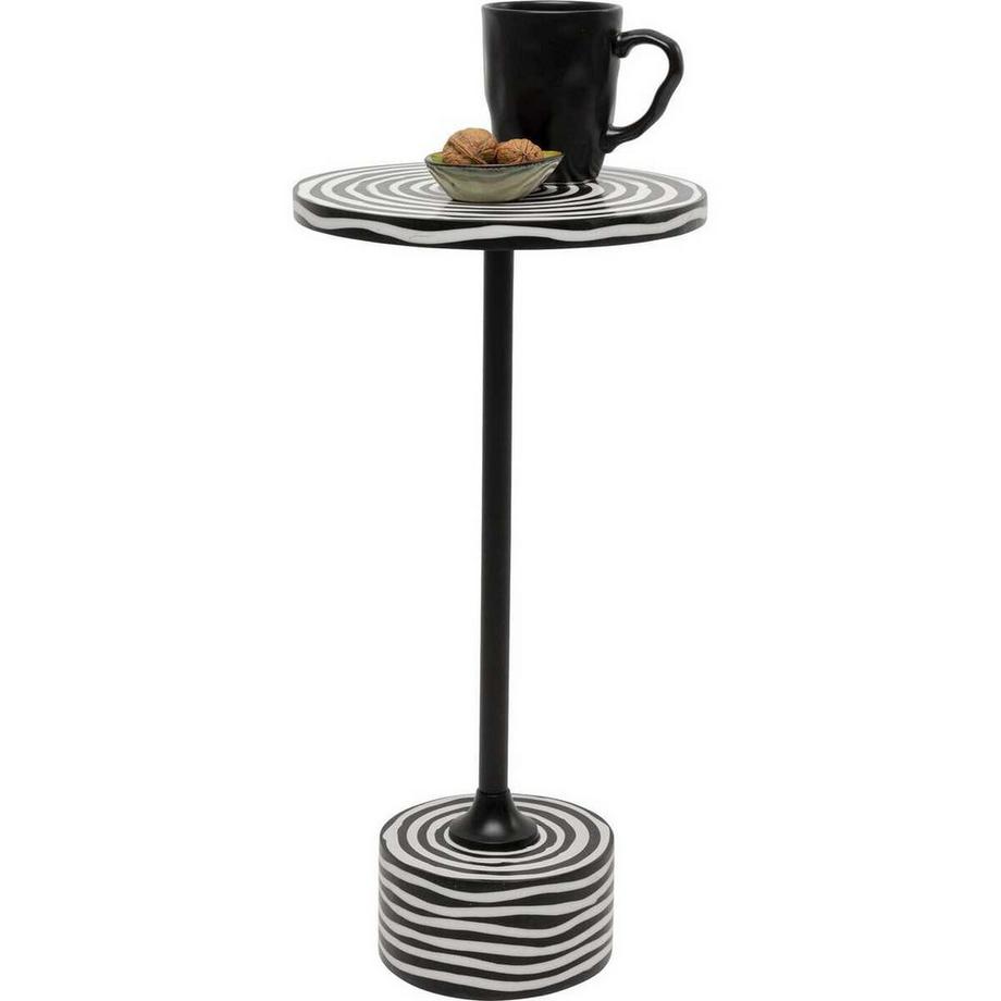 KARE Design Beistelltisch Domero Swirl rund 25  
