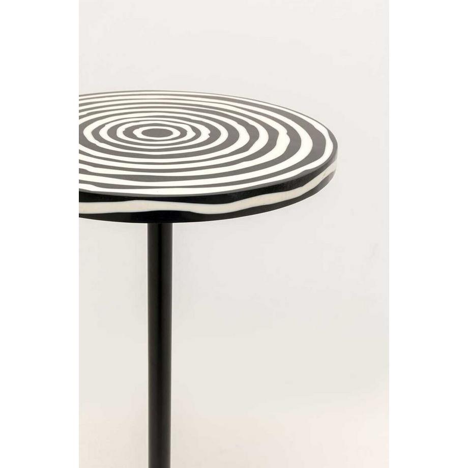 KARE Design Beistelltisch Domero Swirl rund 25  
