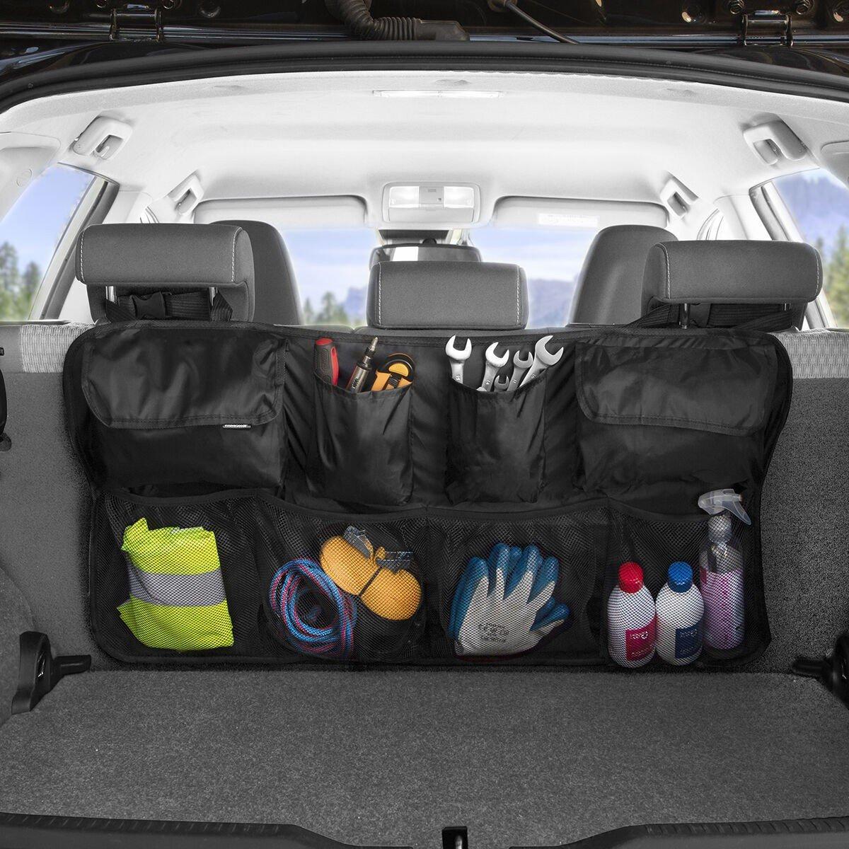 InnovaGoods Autozubehör – Organisieren Sie den Kofferraum – 8 Fächer  